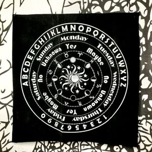 Oujia Tarot Black Pendulum Cloth / Mat